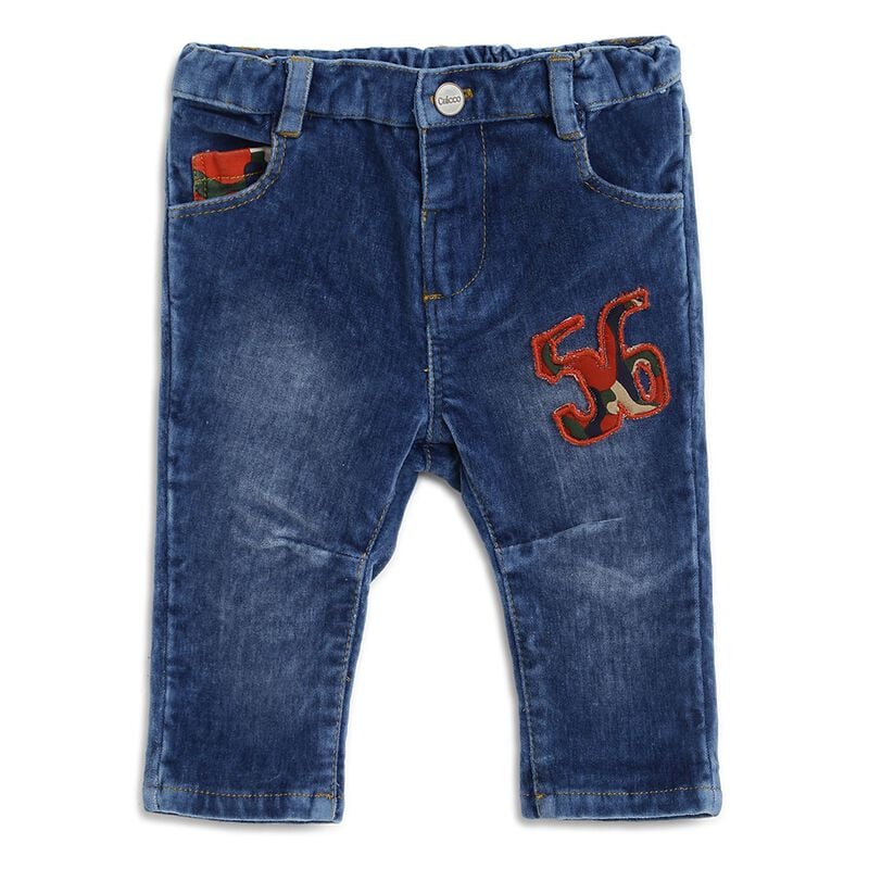 Boys Blue Applique Jeans image number 0